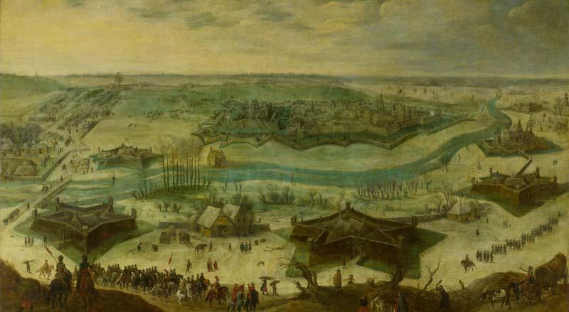 Peter Snayers A siege of a city, thought to be the siege of Gulik by the Spanish under the command of Hendrik van den Bergh, 5 September 1621-3 February 1622.